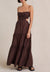 Bec and Bridge Alexandra Tie Maxi Dress Brown Sz 10