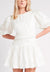 Aje Tidal Tucked Mini Dress White Sz 14